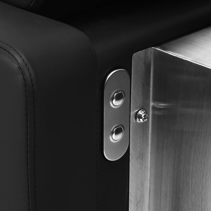 Unité de Lavage Gabbiano Sylvia avec Repose-jambes Électrique Noir 8