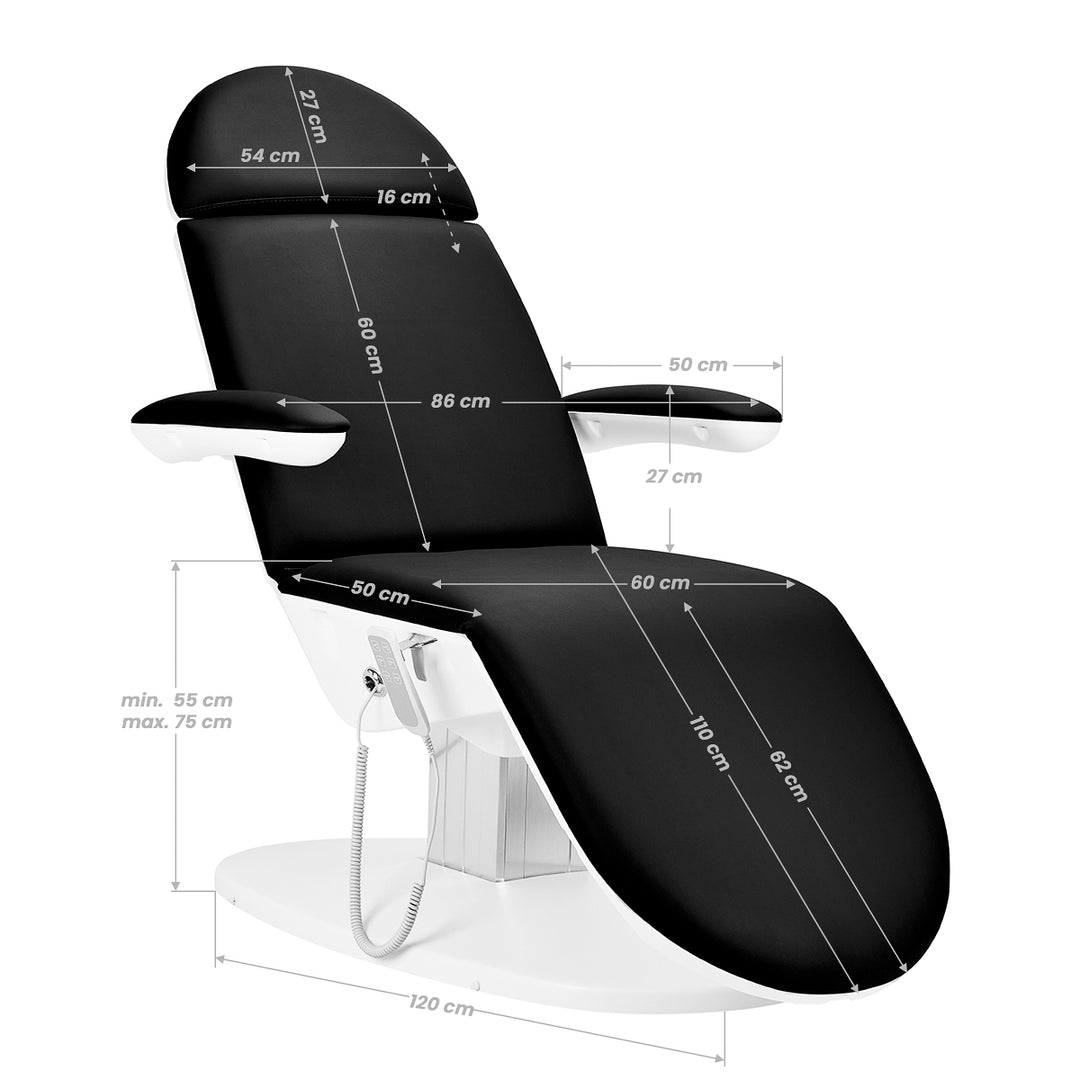 Fauteuil Esthétique Électrique Eclipse 2240B 3 Blanc Noir 15