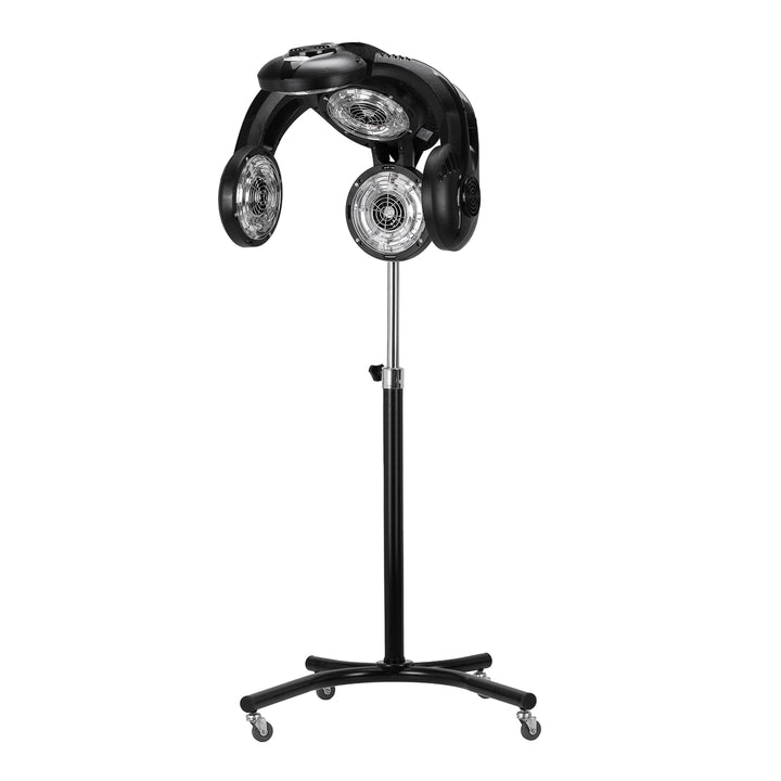 Casque Sèche-Cheveux sur Pied Gabbiano GL-505S Infrazon Noir