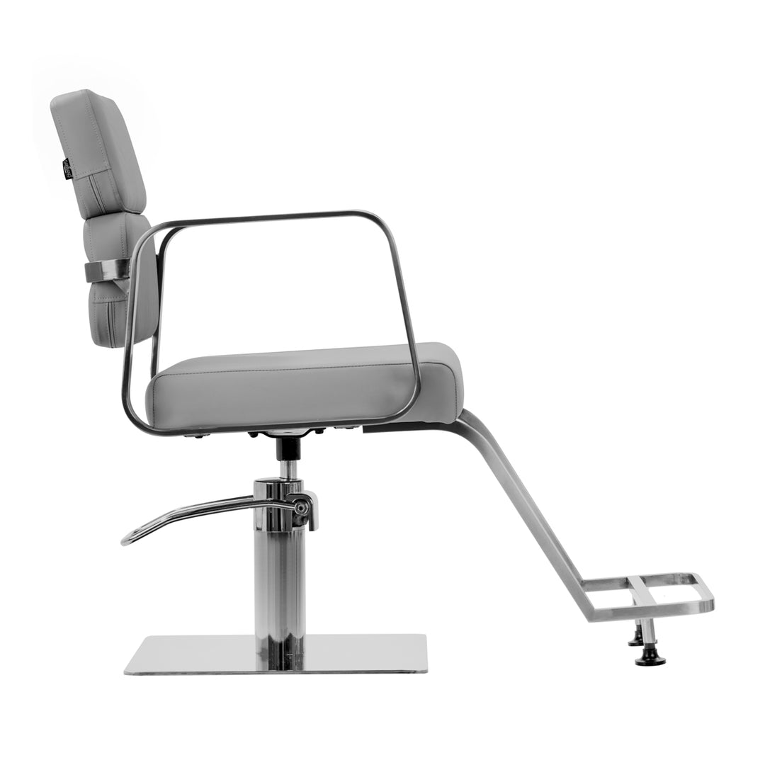 Fauteuil de Coiffeur Gabbiano Gris Noir SM