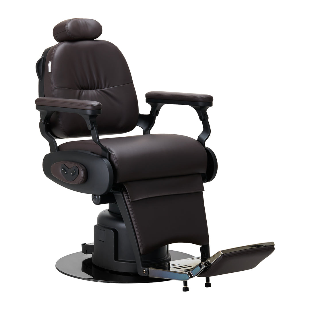 Fauteuil Barbier Électrique Gabbiano Duke Marron