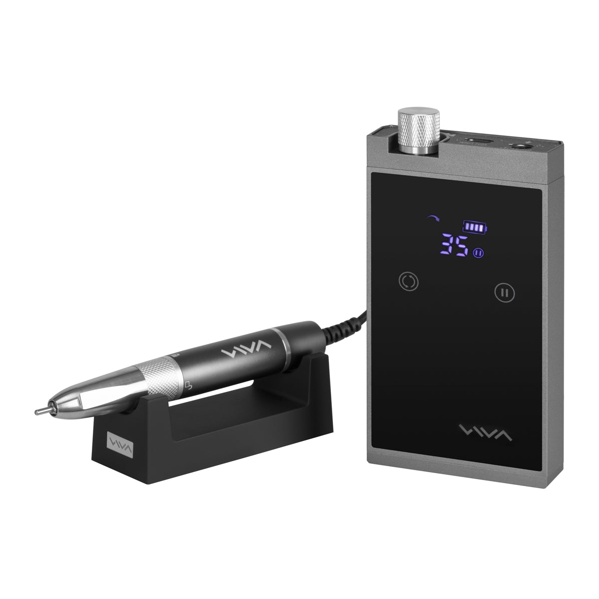 Ponceuse Ongle Portable Viva Pro 601 Sans Balais Gris