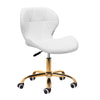 Chaise de Salon à Roulettes Réglable 4Rico QS-06 Or-Blanc