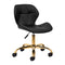 Chaise de Salon à Roulettes Réglable 4Rico QS-06 Or-Noir