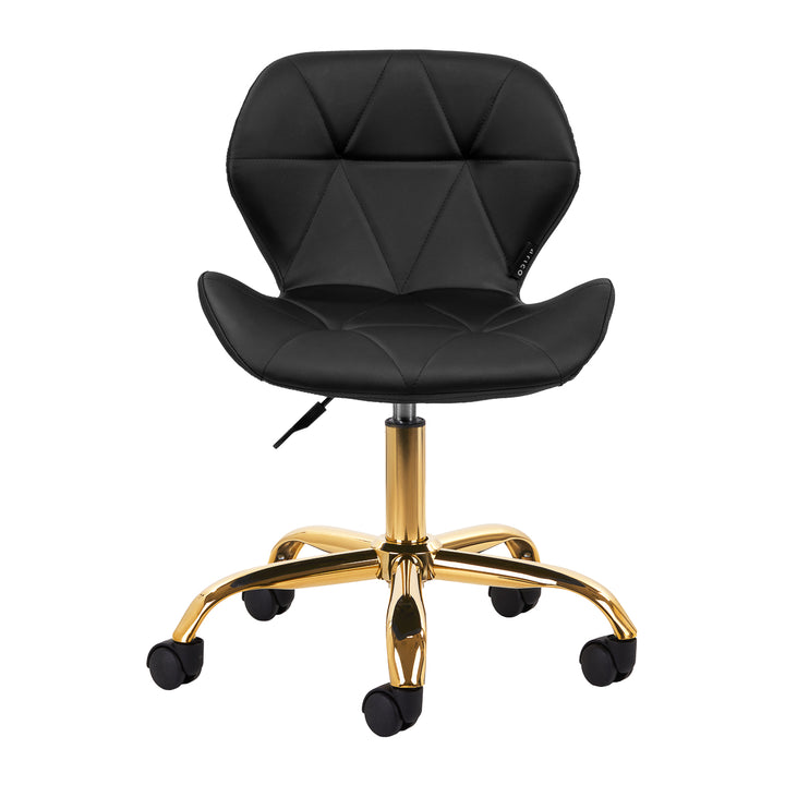 Chaise de Salon à Roulettes Réglable 4Rico QS-06 Or-Noir - image 2