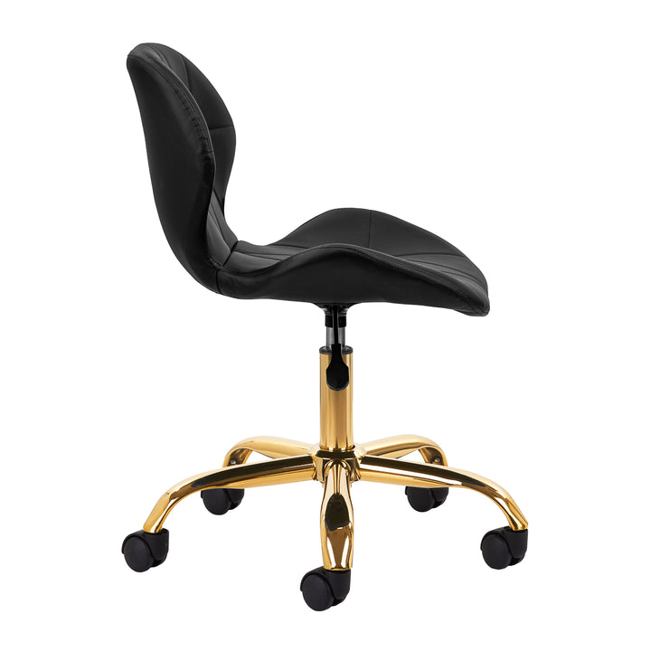 Chaise de Salon à Roulettes Réglable 4Rico QS-06 Or-Noir - image 3