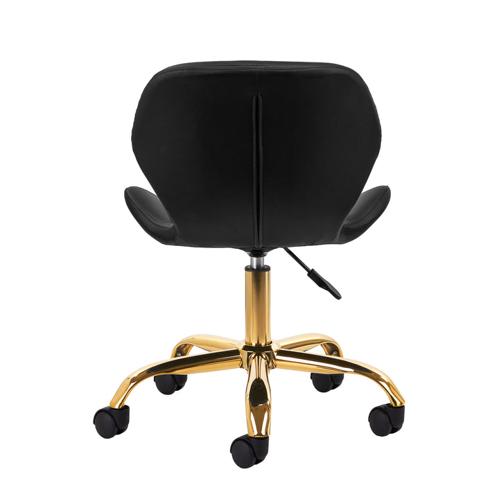 Chaise de Salon à Roulettes Réglable 4Rico QS-06 Or-Noir - image 4
