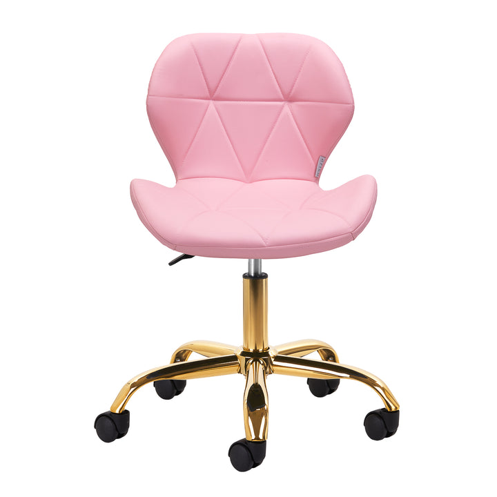 Chaise de Salon à Roulettes Réglable 4Rico QS-06 Or-Rose - image 2