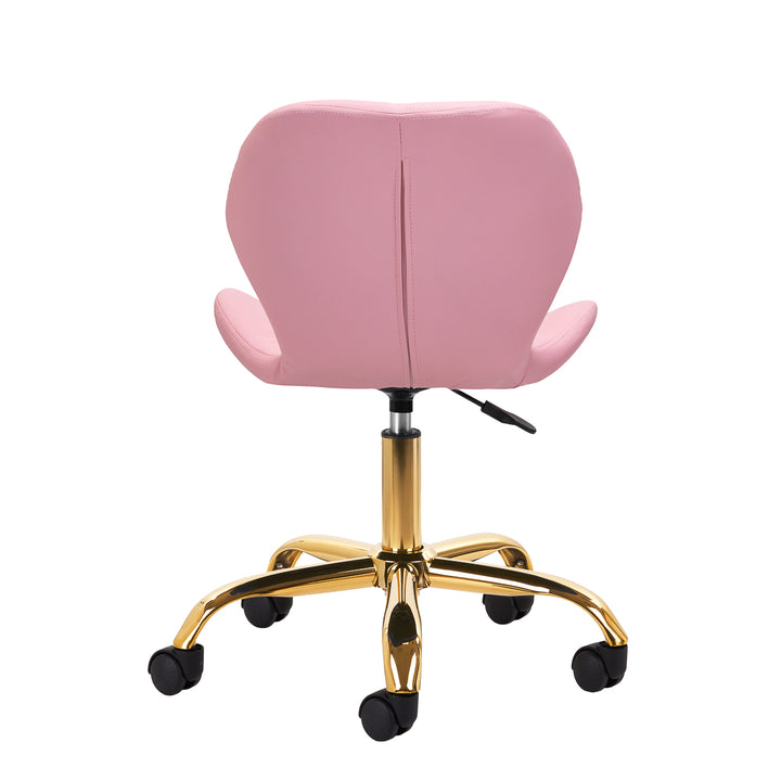 Chaise de salon avec roulettes réglable 4Rico QS-06 Or-Rose