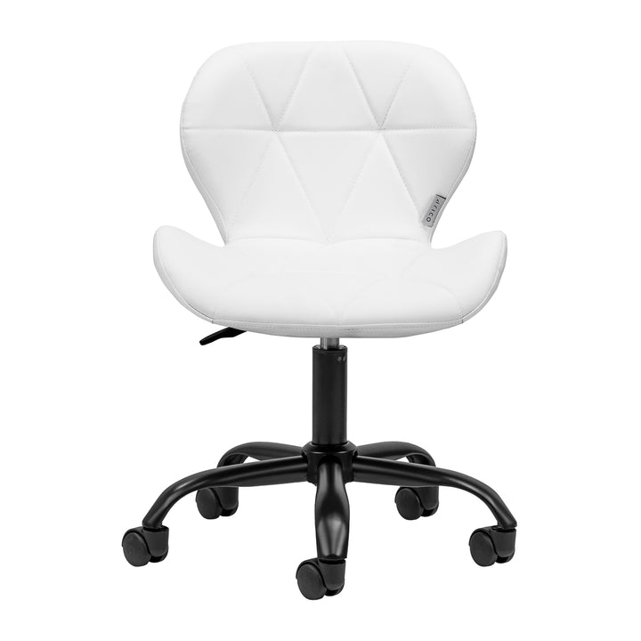 Chaise de Salon à Roulettes Réglable 4Rico QS-06 Noir-Blanc - image 2