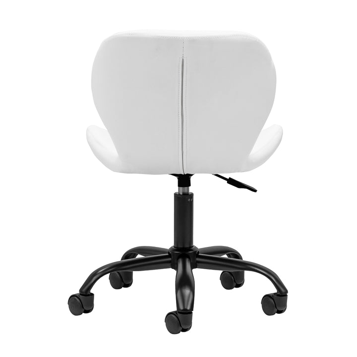 Chaise de Salon à Roulettes Réglable 4Rico QS-06 Noir-Blanc - image 4