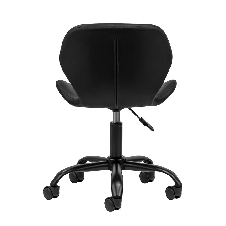 Chaise de Salon à Roulettes Réglable 4Rico QS-06 Noir-Noir - image 4