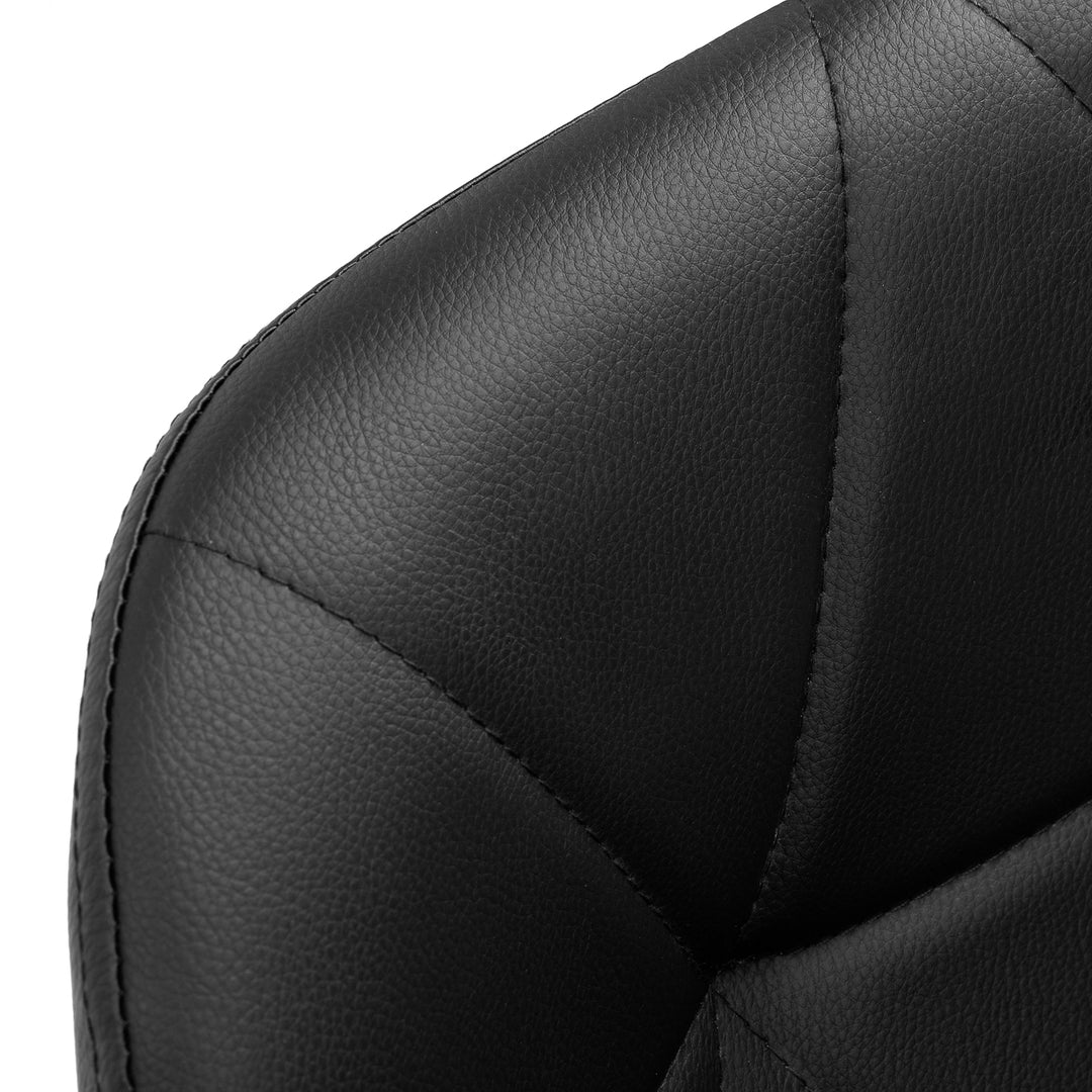 Chaise de Salon à Roulettes Réglable 4Rico QS-06 Noir-Noir - image 5