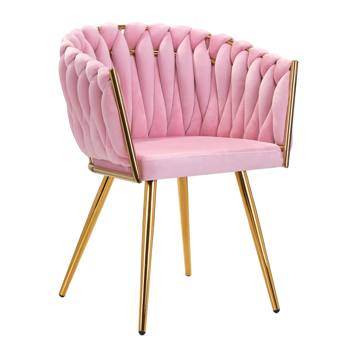 Chaise 4Rico QS-GW06G Velours Rose