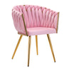 Chaise 4Rico QS-GW06G Velours Rose