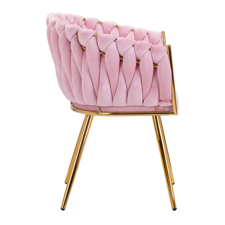 Chaise 4Rico QS-GW06G Velours Rose