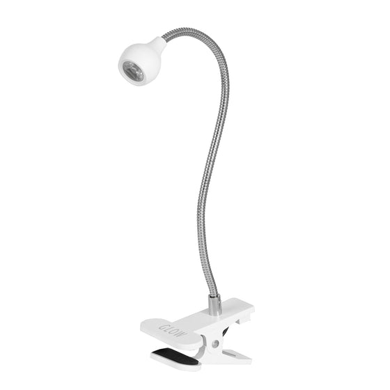 Lampe UV avec Pince Glow Snake Blanc