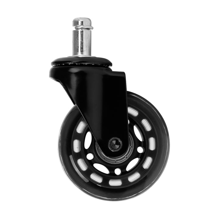 Jeu de Roulettes Tabouret Roll Speed Noir 5 pièces - image 3