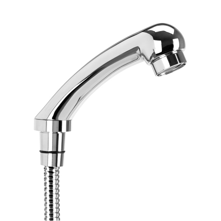 Robinet avec Douche Pluie pour Bac Coiffeur Gabbiano Chrome-Noir - image 5