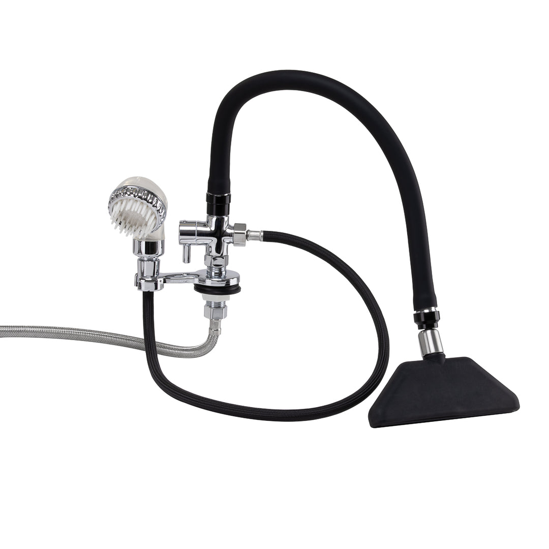 Robinet avec Douche Cascade pour Bac Coiffeur Gabbiano Chrome-Noir - image 4