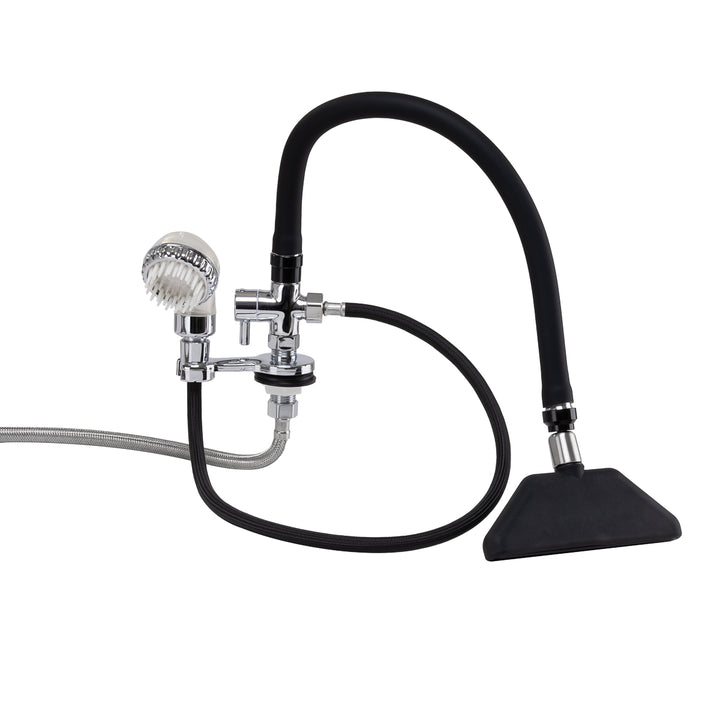 Robinet avec Douche Cascade pour Bac Coiffeur Gabbiano Chrome-Noir - image 4