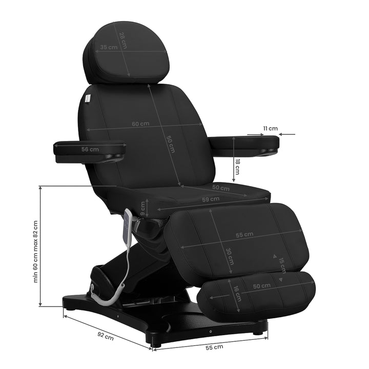 Fauteuil Esthétique Électrique Classic 3 Moteurs Noir - image 18