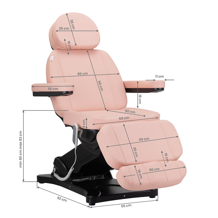 Fauteuil Esthétique Électrique Classic 3 Moteurs Rosa - image 18
