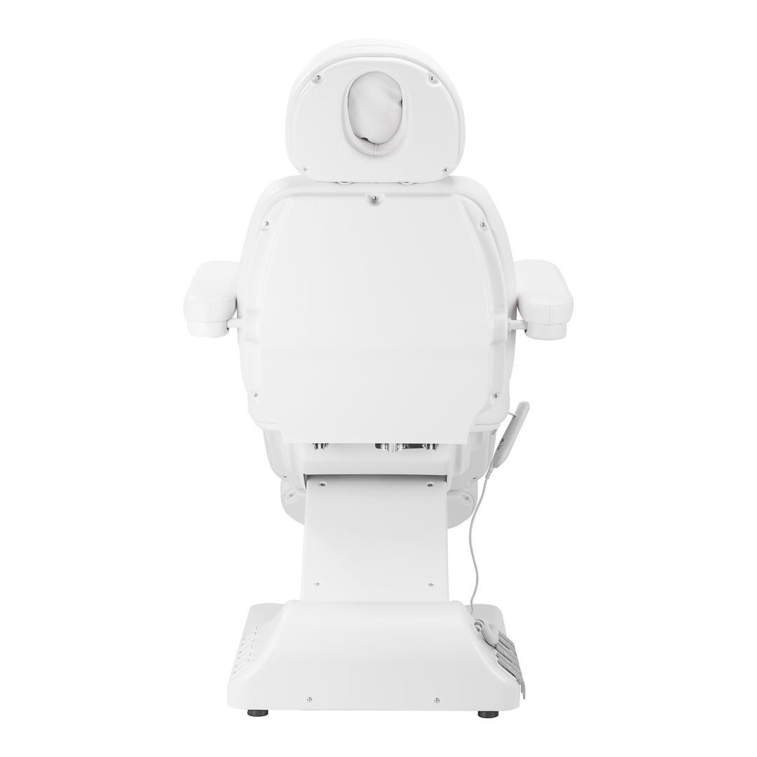 Fauteuil Esthétique Électrique Sillon Luxury à 3 Moteurs Blanc + Pédale 3