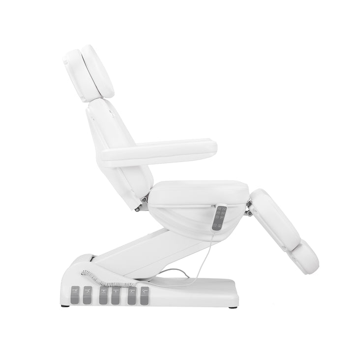 Fauteuil Esthétique Électrique Sillon Luxury à 3 Moteurs Blanc + Pédale 4