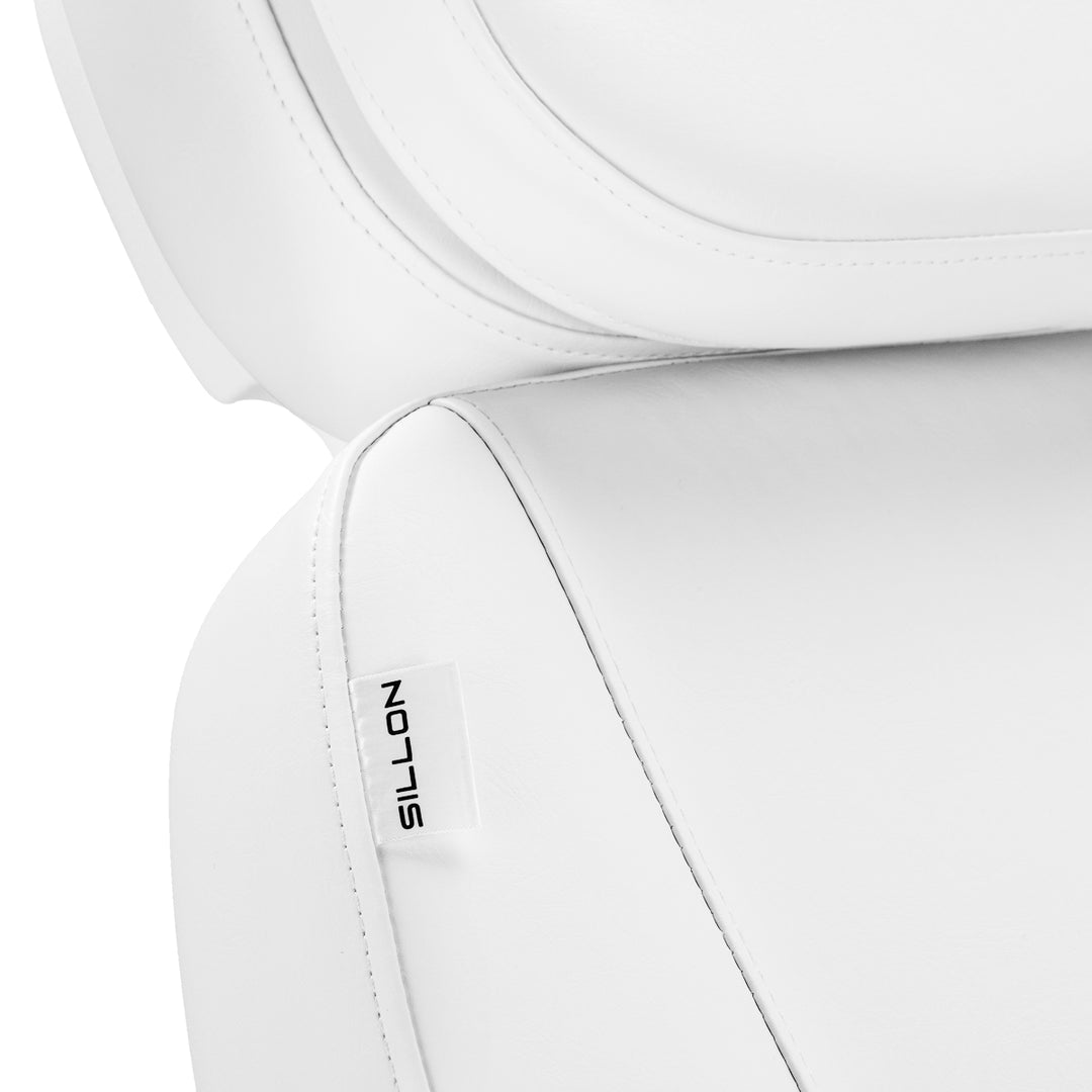 Fauteuil Esthétique Électrique Sillon Luxury à 3 Moteurs Blanc + Pédale 16