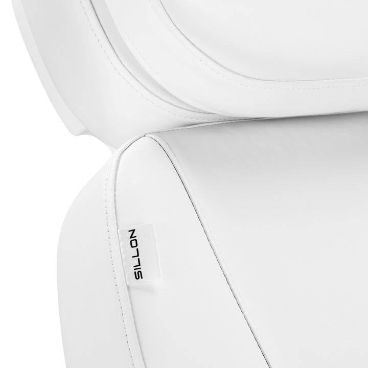 Fauteuil Esthétique Électrique Sillon Luxury à 3 Moteurs Blanc + Pédale 16