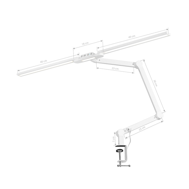 Lampe Esthétique avec Pince et Intensité et Couleur Réglables Glow L04 Blanc - image 7