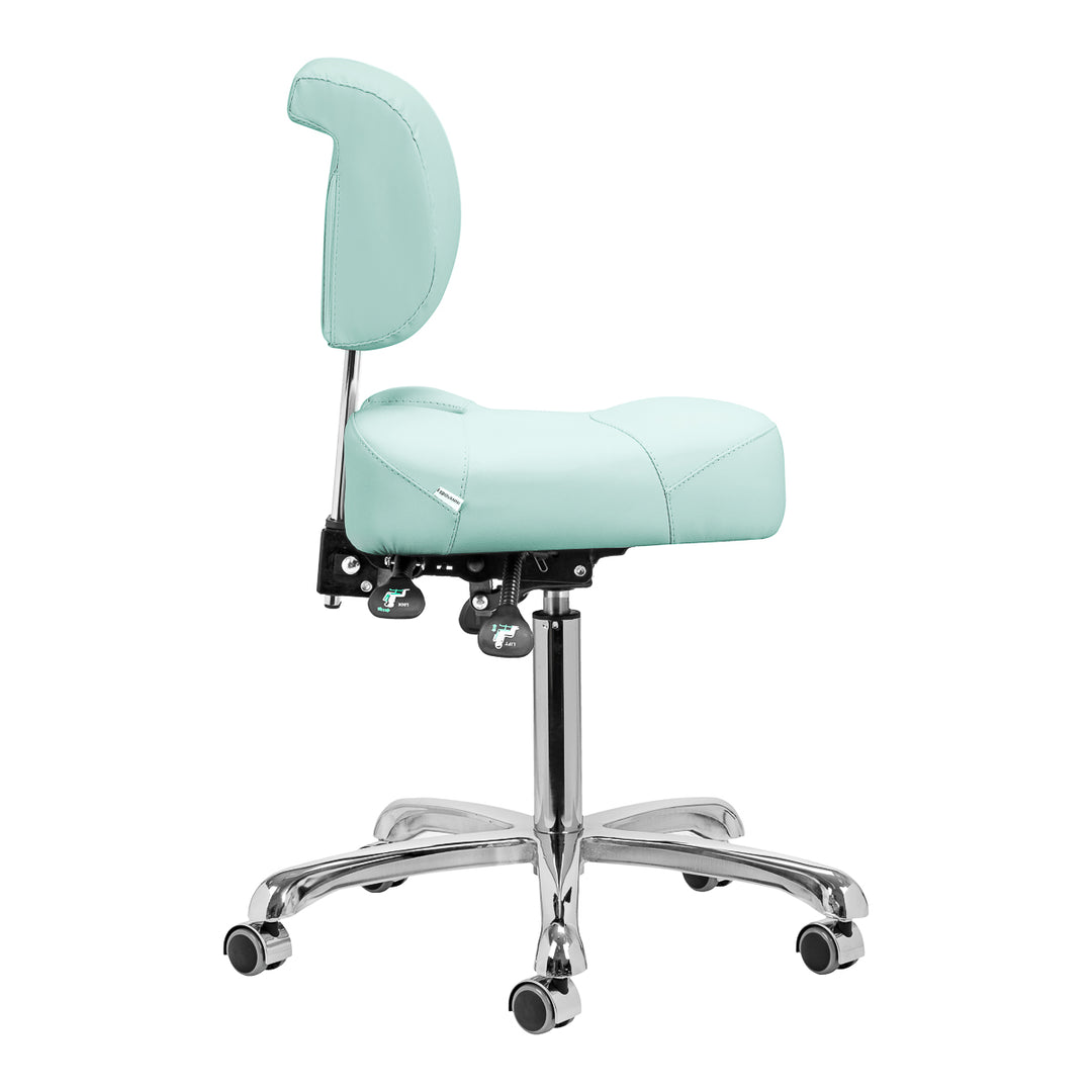 Tabouret avec Dossier et Siège Inclinable Giovanni 1005 Vert