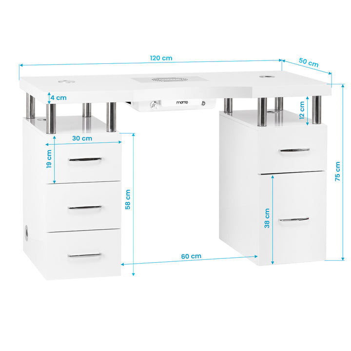 Table de Manucure Momo L03 avec Aspiration 18