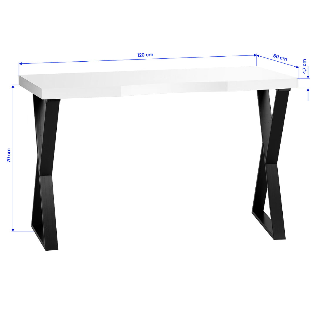 Table de Manucure Momo 04 Noir-Blanc 7