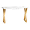 Table Manucure Momo 04 Or-Blanc avec Aspirateur