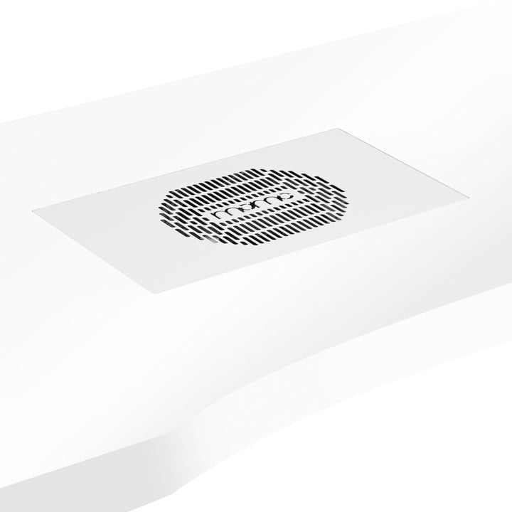 Table Manucure Momo 04 Argent-Blanc avec Aspirateur - image 4