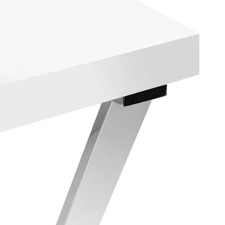 Table Manucure Momo 04 Argent-Blanc avec Aspirateur - image 5