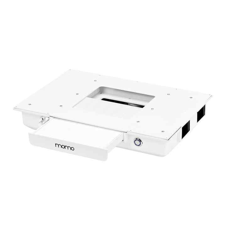 Table Manucure Momo 04 Argent-Blanc avec Aspirateur - image 9
