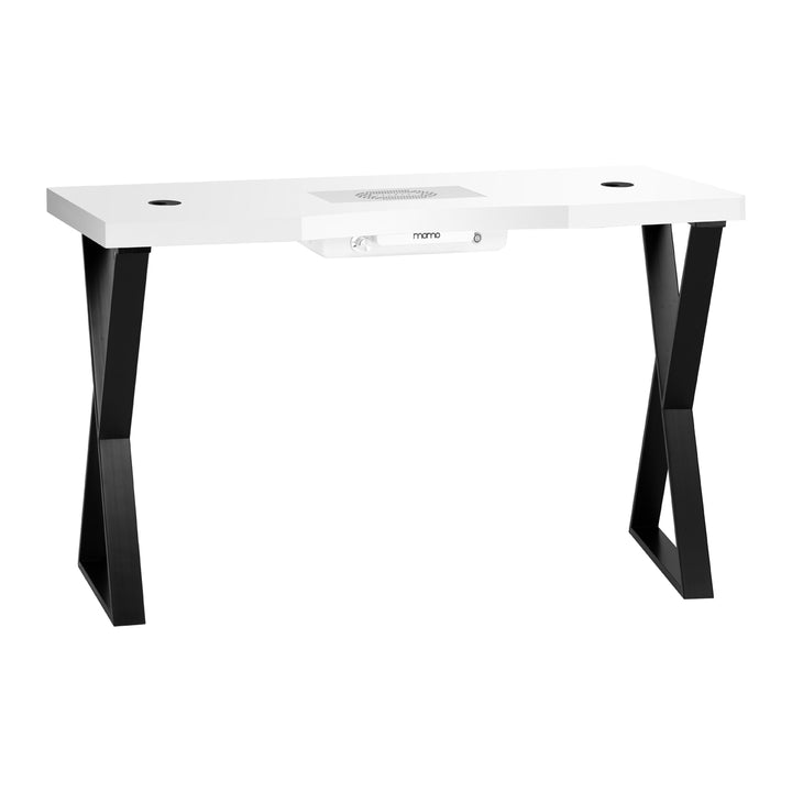 Table Manucure Momo 04 Noir-Blanc avec Aspirateur
