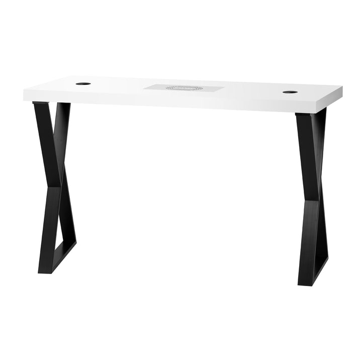 Table Manucure Momo 04 Noir-Blanc avec Aspirateur - image 3