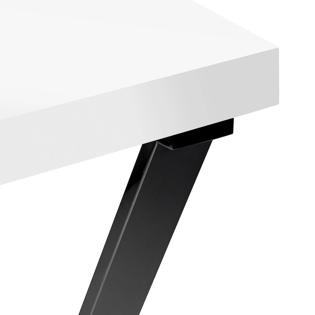 Table Manucure Momo 04 Noir-Blanc avec Aspirateur - image 5