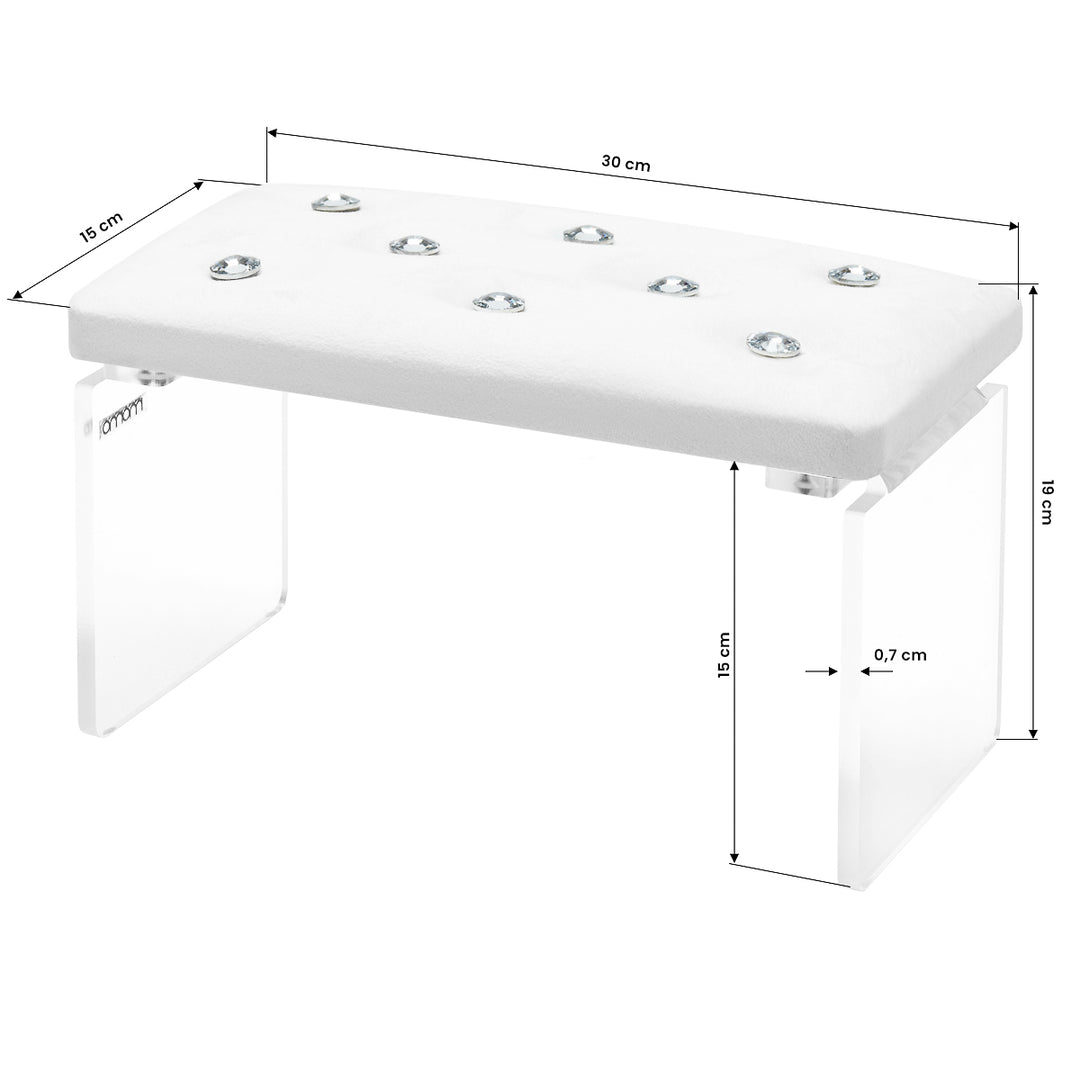Repose Main Manucure Momo Diamond Velours Blanc - image 4