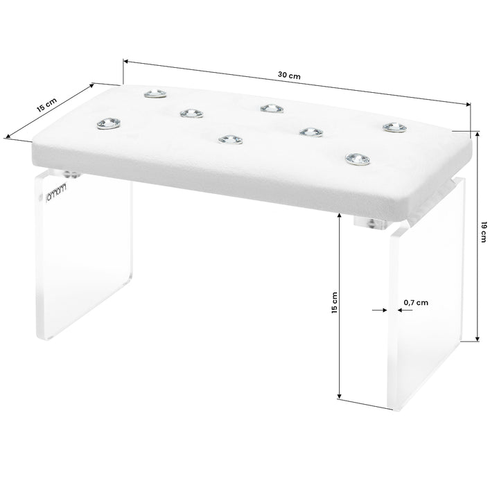 Repose Main Manucure Momo Diamond Velours Blanc