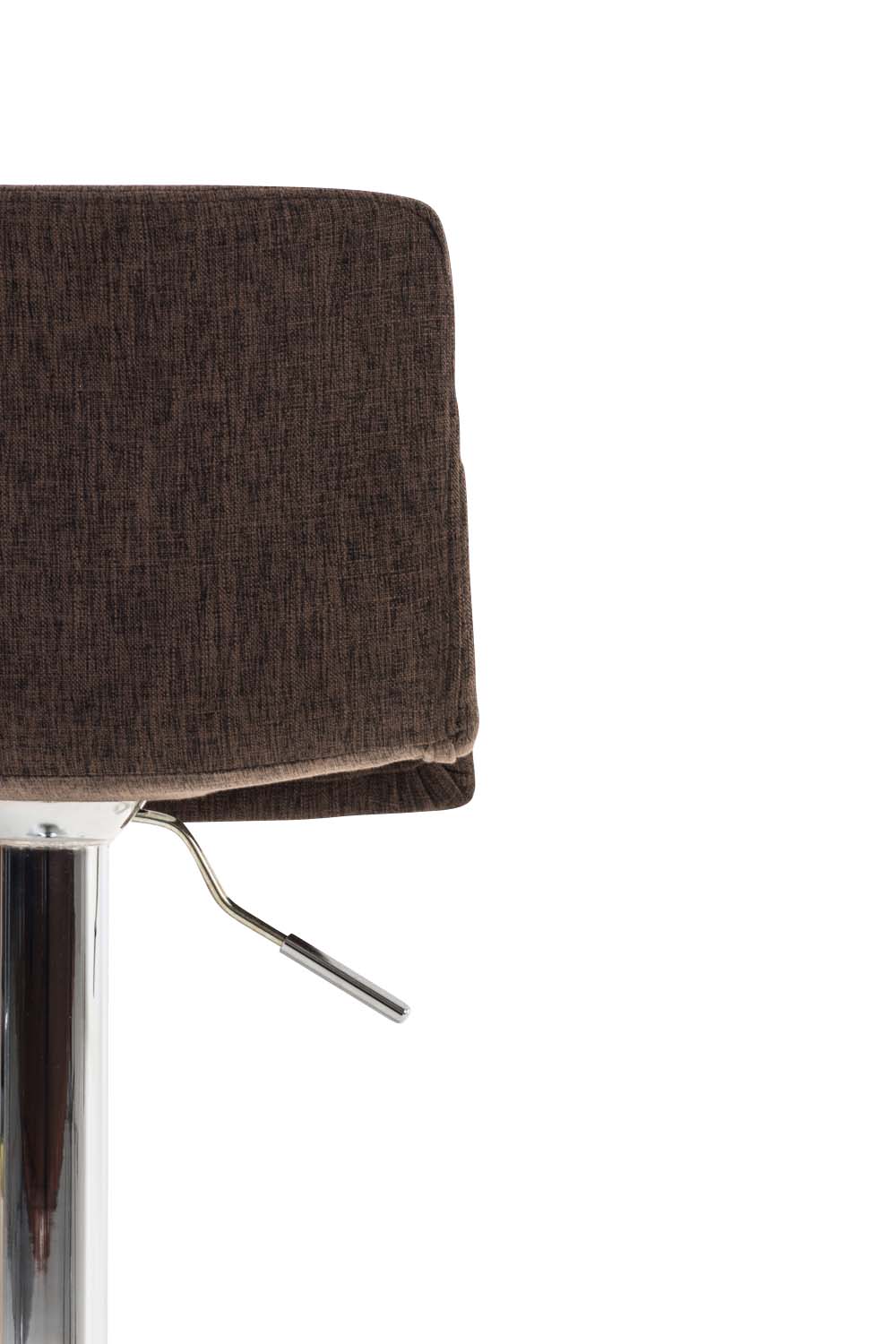 Tabouret de Bar avec Dossier Réglable Pivotant 105 Tissu Marron - image 8