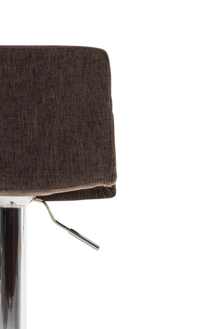 Tabouret de Bar avec Dossier Réglable Pivotant 105 Tissu Marron - image 8