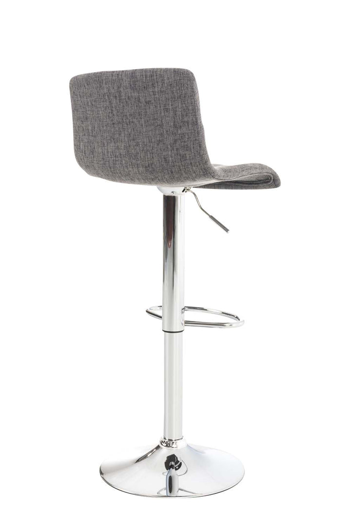 Tabouret de Bar avec Dossier Réglable Pivotant 105 Tissu Gris clair - image 5