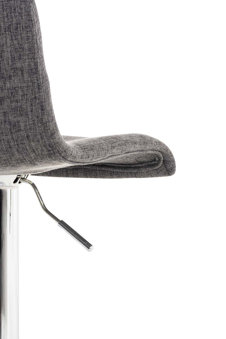 Tabouret de Bar avec Dossier Réglable Pivotant 105 Tissu Gris clair - image 8