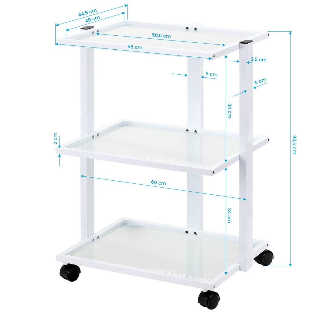 Chariot de Service Cosmétique Giovanni E40 Blanc - image 6