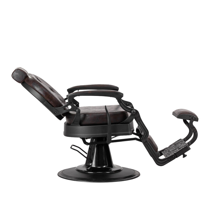 fauteuil de barbier gabbiano president marron 3